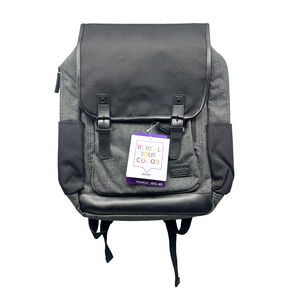 JWorld New York Franklyn Laptop Backpack School Travel Carry On Luggage Blk/Char